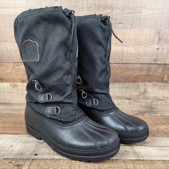 Sorel Other - Sorel Blizzard Kaufman Snow Boots Men Size 13 Black Warm Liner Made in Canada